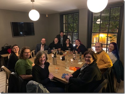 The old and current Exec teams having dinner together in Dublin at our first face to face conference in three years.